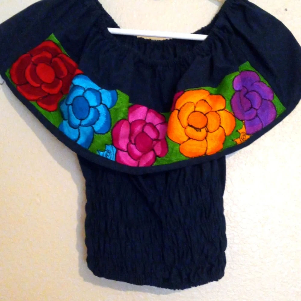 Artesanal Shirt from Mexico One Size - Picture 1 of 2